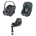 Maxi Cosi Pebble/Pearl/Familyfix 360 Car Seat Bundle-Essential Graphite