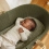 The Little Green Sheep Natural Knitted Moses Basket and Stand Bundle-Juniper