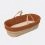 The Little Green Sheep Natural Knitted Moses Basket and Stand Bundle-Terracotta