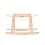 The Little Green Sheep Natural Quilted Moses Basket & Stand Bundle-Terracotta Rice