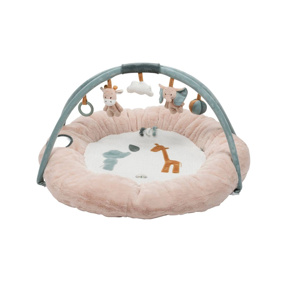 Nattou Luna and Axel Stuffed Playmat with Arches