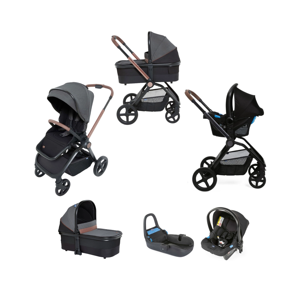 Chicco Mysa Stroller 3in1 Travel System with Kaily Car Seat