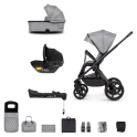 Venicci Tinum Upline 3in1 Travel System With Isofix Base - Classic Grey