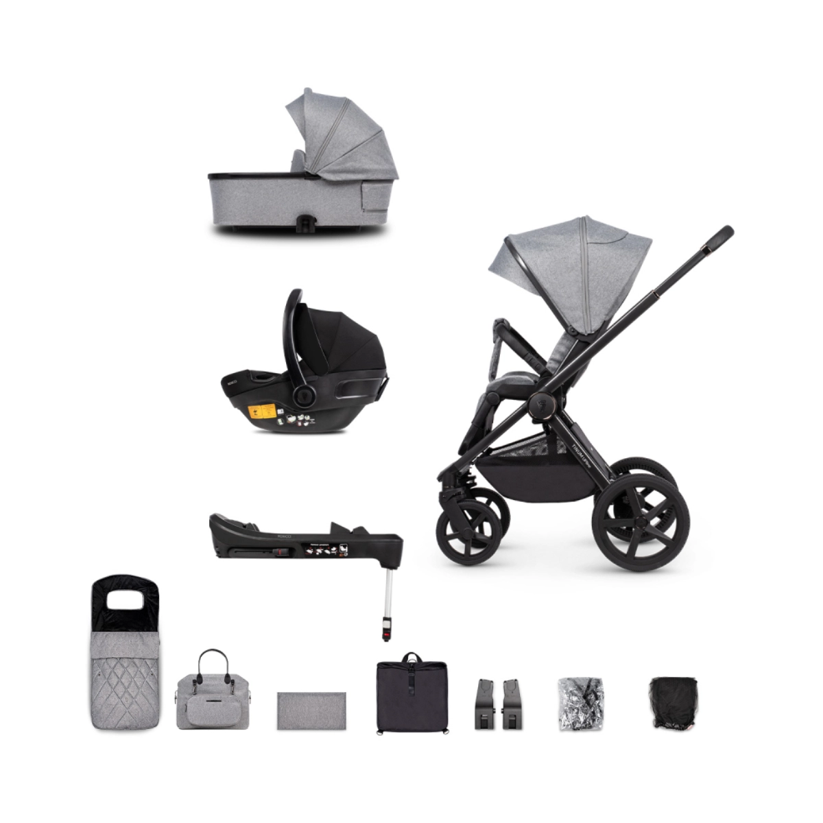 Venicci Tinum Upline 3in1 Travel System With Isofix Base