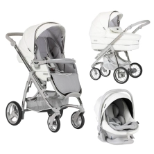 BebeCar Trio Ip-Op 3in1 Travel System - White Delight 