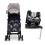 Cosatto Supa 3 Stroller & All in All Rotate Car Seat - Night Rainbow