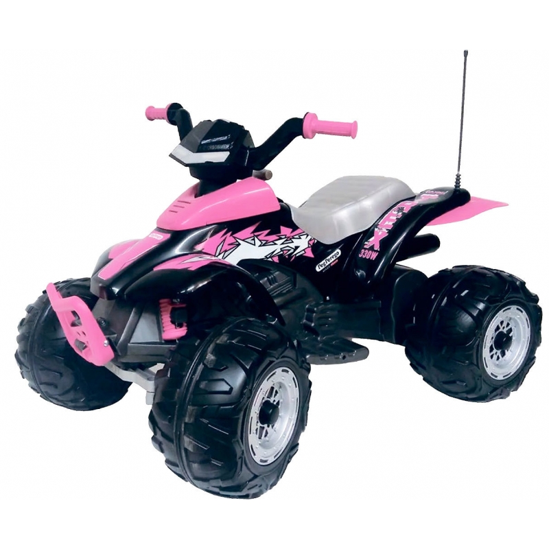 Peg Perego Corral T-Rex 330W Electrical Quad Bike-Pink (Refurbished)