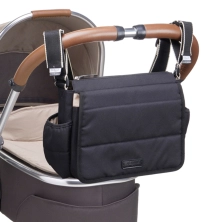 Babymel Eco Quilt Stroller Bag-Black