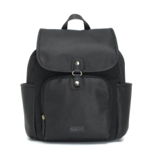 Babymel Freddi Vegan Leather Backpack - Black