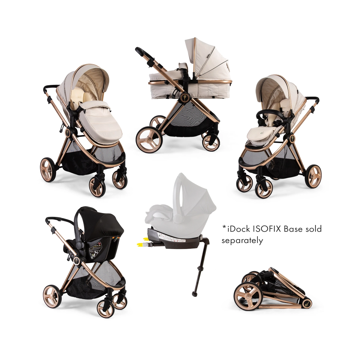 Red Kite Push Me Pace i Latte 3 in 1 Travel System