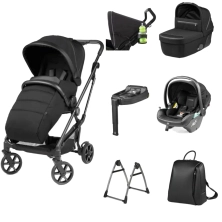 Peg Perego Vivace Special Edition 11 Piece i-Size Bundle - Licorice (Free Highchair)