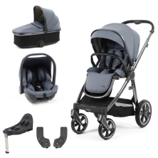 BabyStyle Oyster 3 Gun Metal Chassis Essential Capsule Travel System - Dream Blue