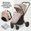 My Babiie MB450i Billie Faiers 3 in 1 Travel System - Pastel Pink