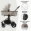 My Babiie MB450i Dani Dyer 3 in 1 Travel System - Beige