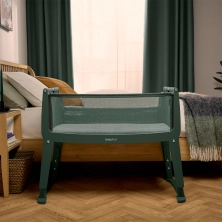 SnuzPod Studio Bedside Crib - Berlin Green