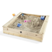 Plum Play Wooden Square Sand Pit - Natural