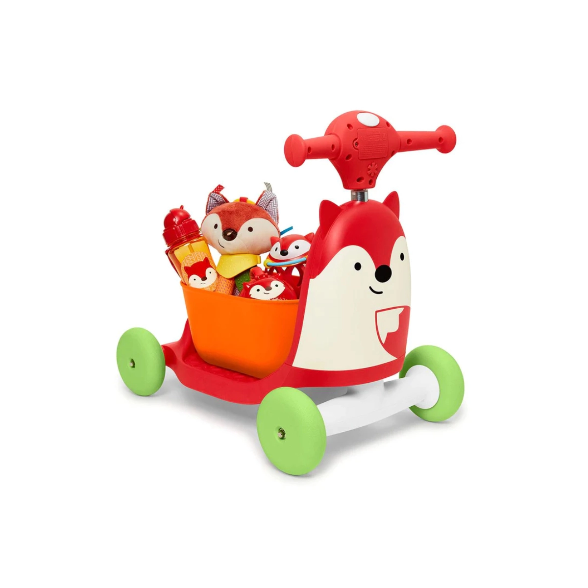 Image of Skip Hop Zoo 3-In-1 Ride On Scooter - Fox