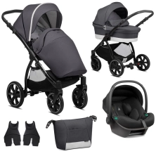 Noordi Sole Go 3in1 Travel System with Terra i-Size Car Seat - Antracite (New 2024)