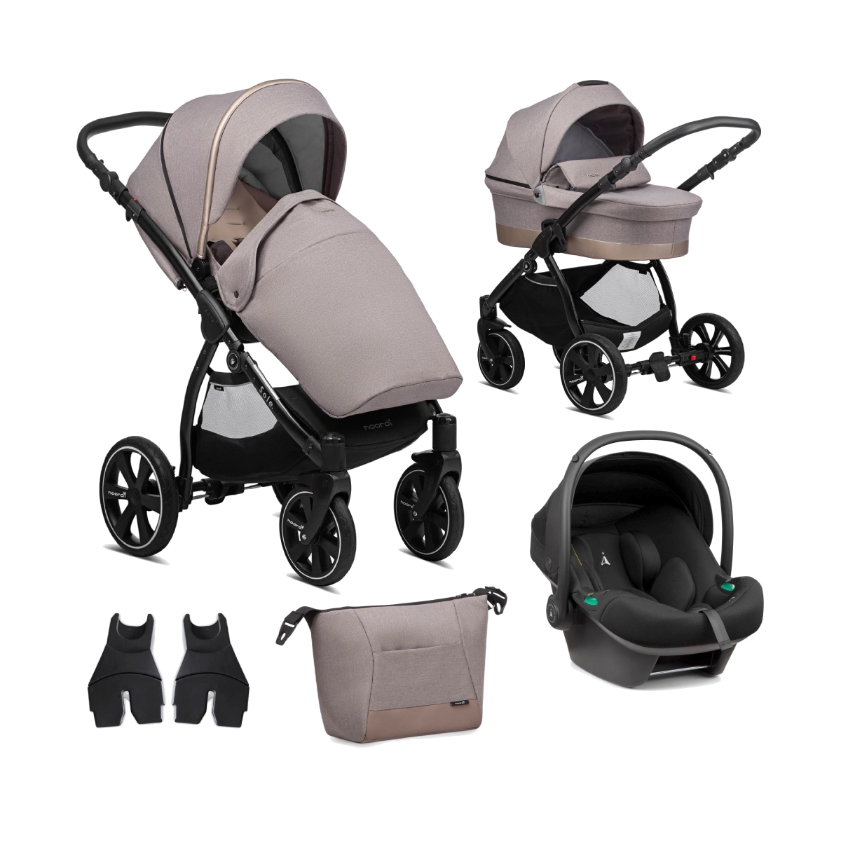 Noordi Sole Go 3in1 Travel System with Terra i-Size Car Seat