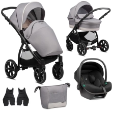 Noordi Sole Go 3in1 Travel System with Terra i-Size Car Seat- Warm Grey (New 2024)