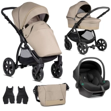 Noordi Sole Go 3in1 Travel System with Terra i-Size Car Seat - Chateau Grey (New 2024)