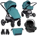 Noordi Sole Go 3in1 Travel System with Terra i-Size Car Seat - Teal (New 2024)