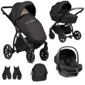 Noordi Luno All Trails 3in1 Travel System with Terra i-Size Car Seat - Midnight (New 2024)