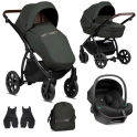 Noordi Luno All Trails 3in1 Travel System with Terra i-Size Car Seat - Forest Green (New 2024)