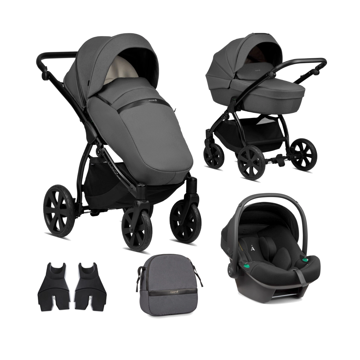 Noordi Luno All Trails 3in1 Travel System with Terra i-Size Car Seat