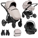 Noordi Luno All Trails 3in1 Travel System with Terra i-Size Car Seat - Moon Rock (New 2024)