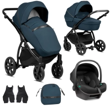 Noordi Luno All Trails 3in1 Travel System with Terra i-Size Car Seat - Ocean Blue (New 2024)