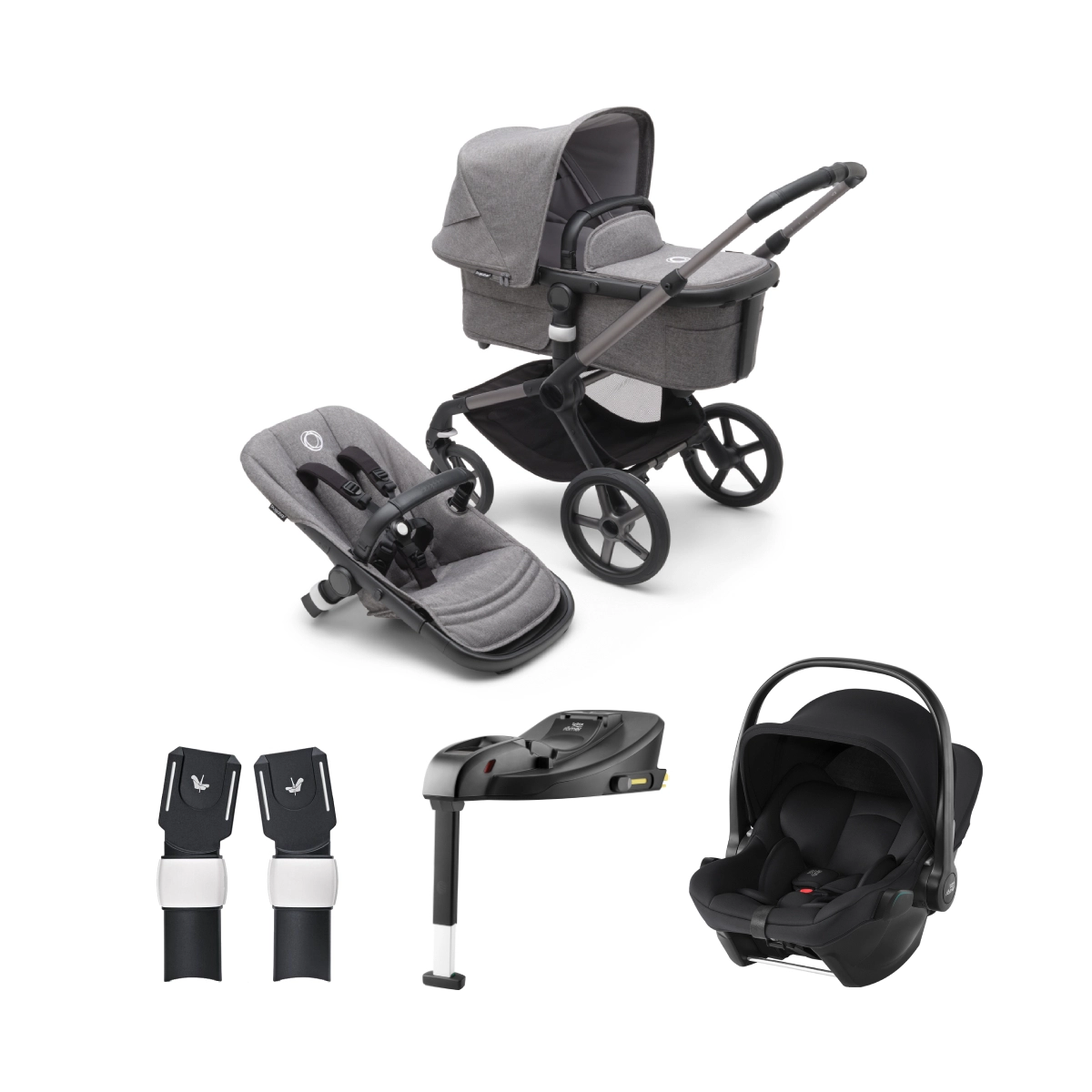 Bugaboo Fox 5 (Britax Baby Safe-Core Car Seat) Travel System Bundle