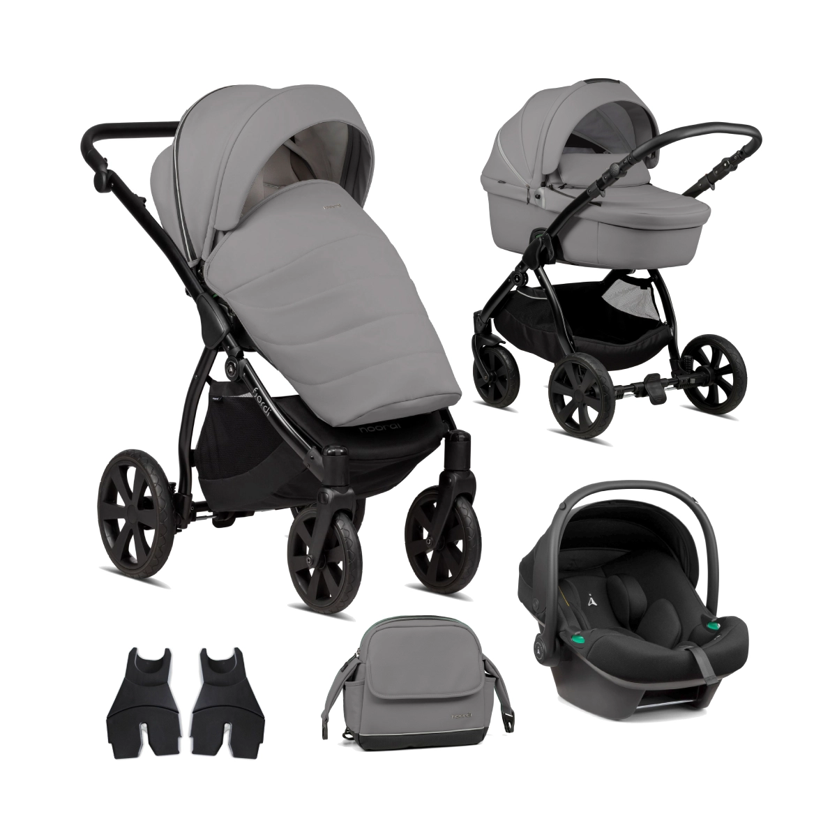Noordi Fjordi Leather 3in1 Travel System with Terra i-Size Car Seat