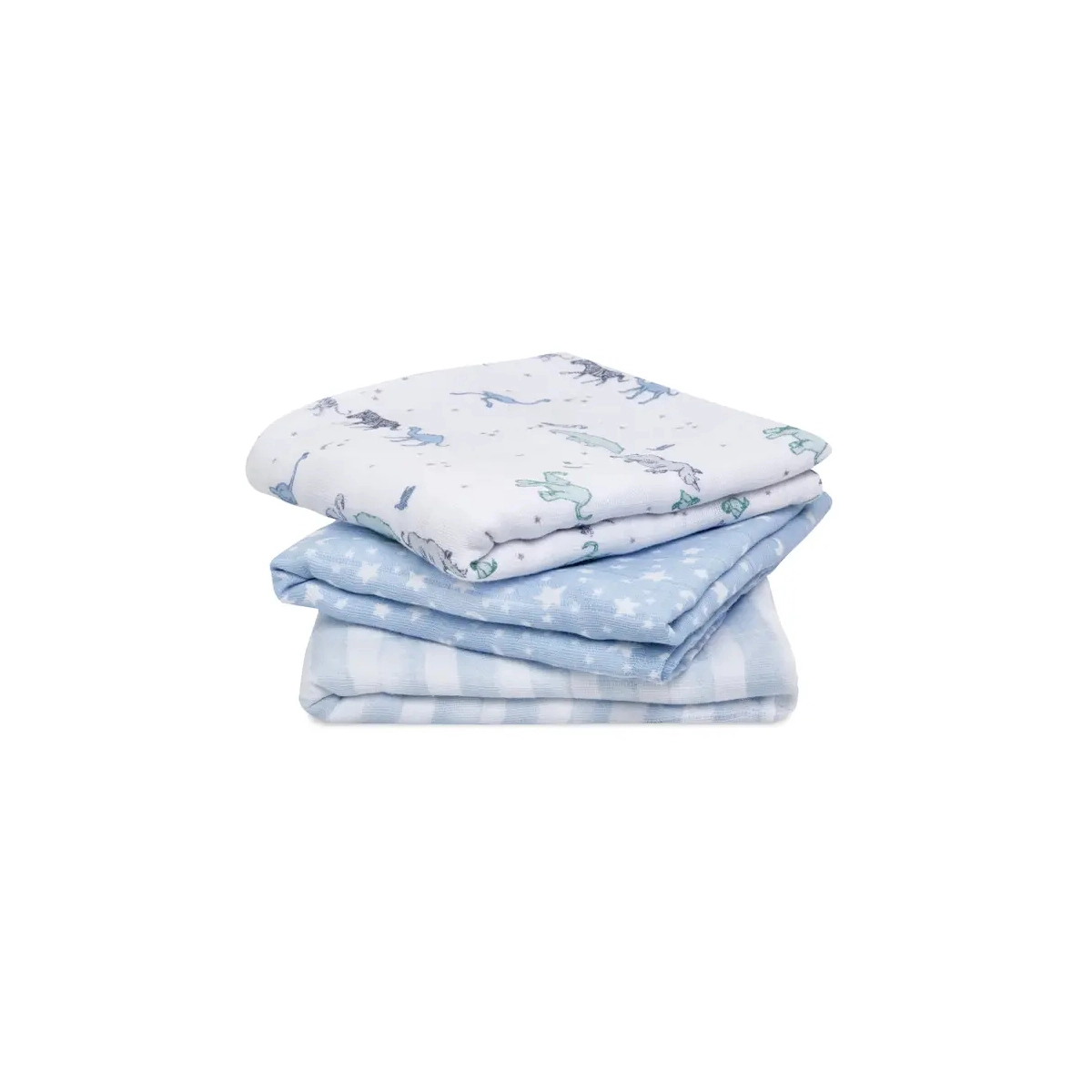 Image of Aden + Anais Pack of 3 Musy Squares Cotton Muslin - Rising Star (23-19-082)