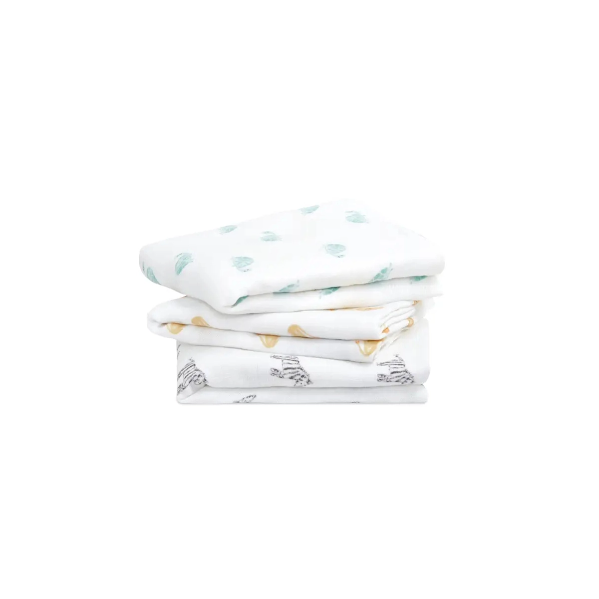 Image of Aden + Anais Pack of 3 Musy Squares Organic Cotton Muslin - Safari Dream (23-19-093)