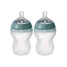 Tommee Tippee Closer To Nature 260ml Feeding Bottles 2 Pack - Clear