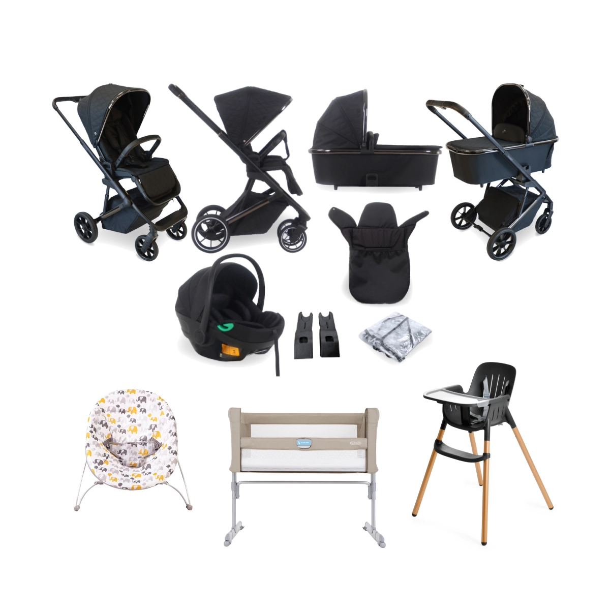 My Babiie MB500i Billie Faiers 11 Piece Everything You Need Travel System Bundle