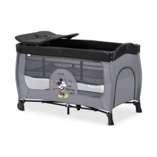 Hauck Disney Sleep N PLay Center Travel Cot - Micky Mouse Grey 
