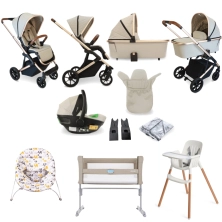 My Babiie MB500i Dani Dyer 11 Piece Everything You Need Travel System Bundle - Stone (MB500iDDST)