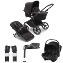 Bugaboo Fox Cub (Britax Baby Safe-Core Car Seat) Travel System Bundle - Black/Midnight Black