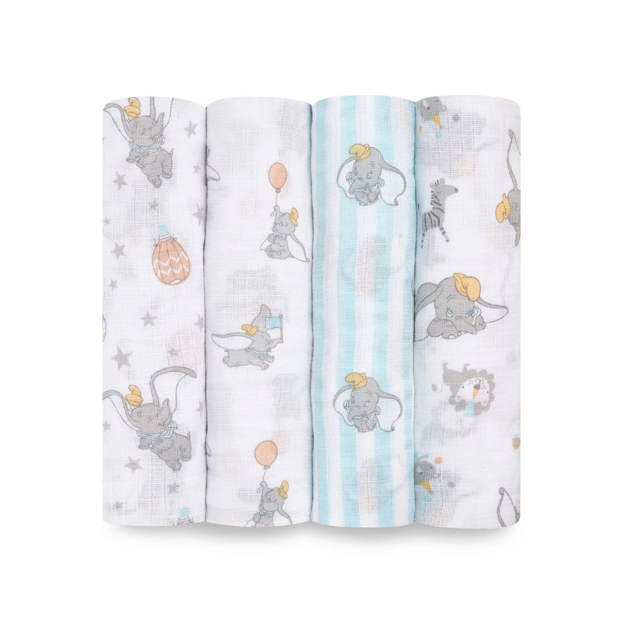 Aden + Anais Pack of 4 Essentials Cotton Muslin Swaddle Blanket