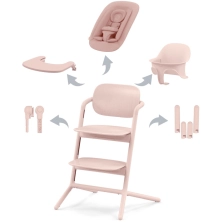 Cybex Lemo 4in1 Highchair Bundle - Pearl Pink (New 2024)