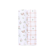 Aden + Anais Pack of 2 Essentials Cotton Muslin Swaddle Blanket - Country Floral (23-19-261)