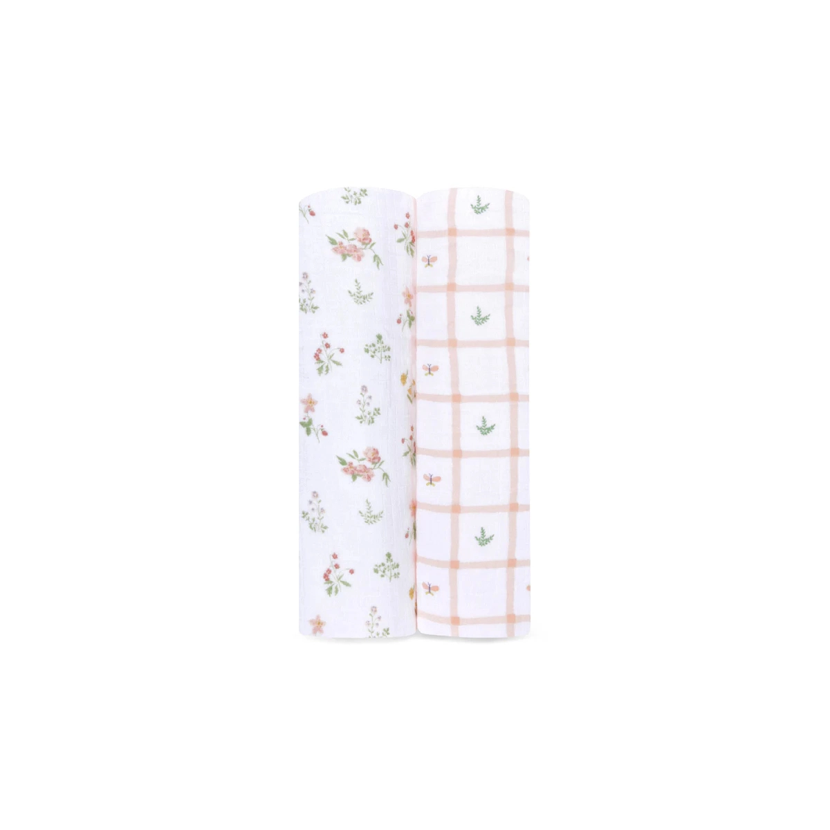 Image of Aden + Anais Pack of 2 Essentials Cotton Muslin Swaddle Blanket - Country Floral (23-19-261)