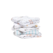 Aden + Anais Pack of 5 Essentials Cotton Muslin Squares - Dumbo New Heights (23-19-279)