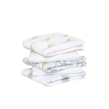 Aden + Anais Pack of 5 Essentials Cotton Muslin Squares - Natural History (23-19-279)