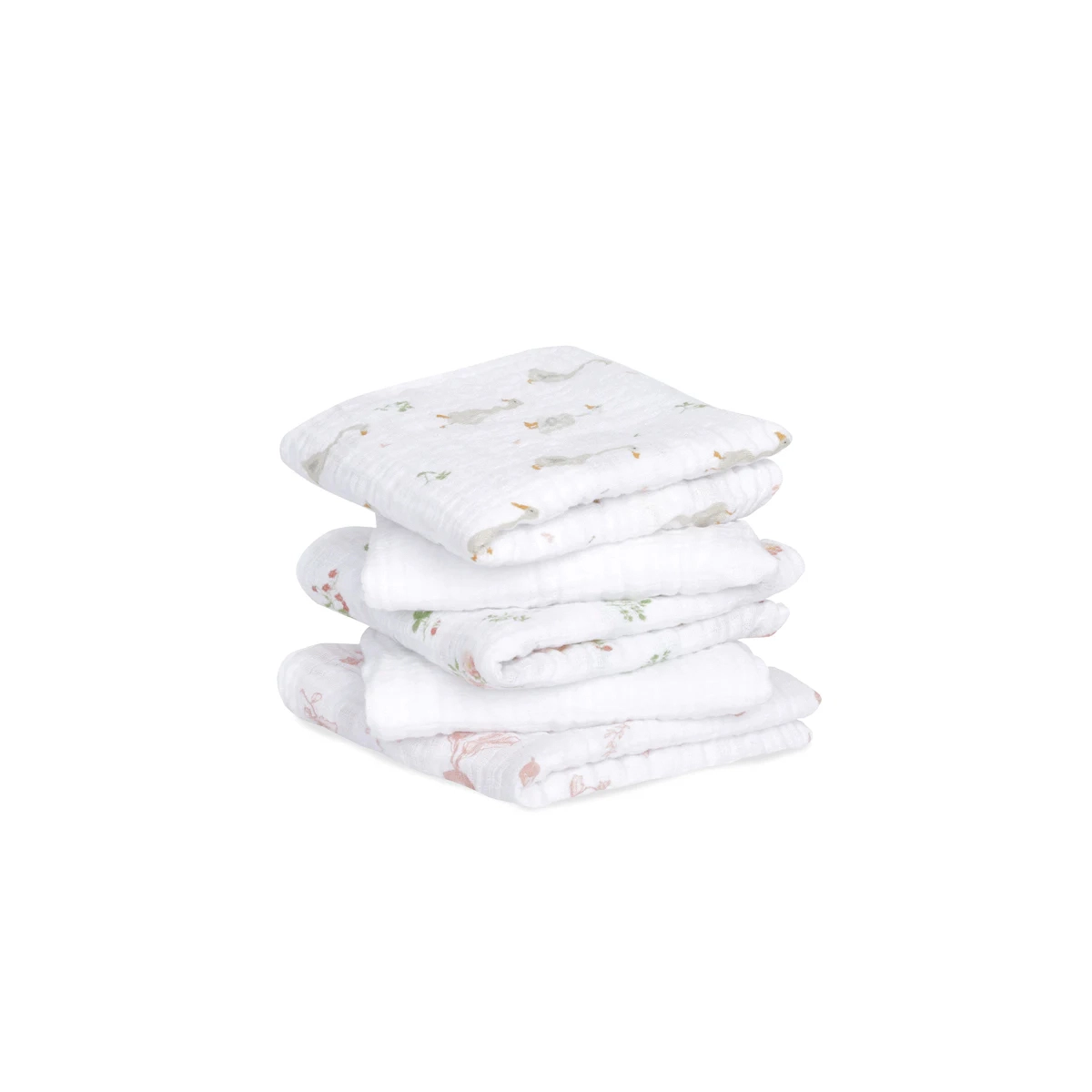 Image of Aden + Anais Pack of 5 Essentials Cotton Muslin Squares - Country Floral (23-19-279)
