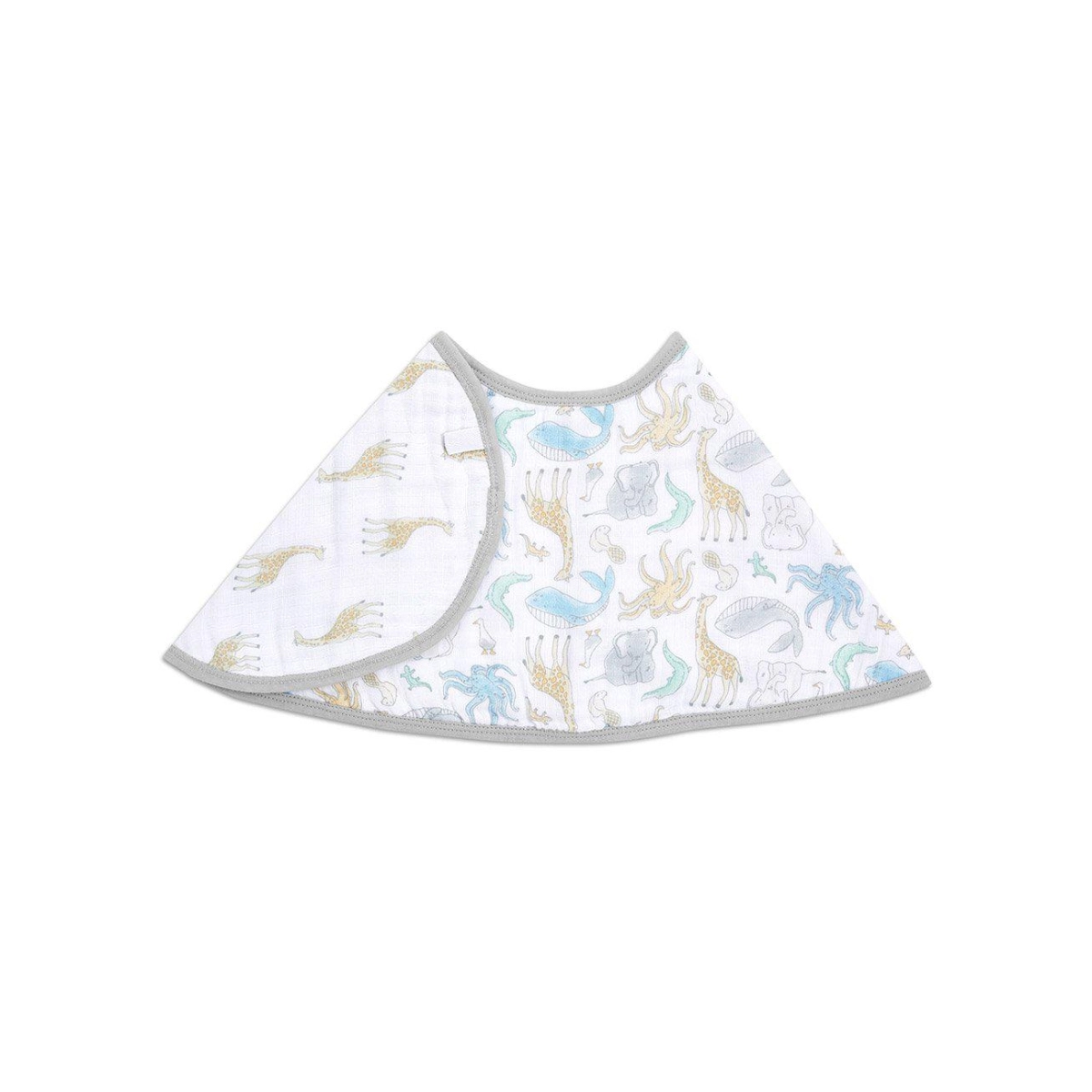Image of Aden + Anais Essential Cotton Muslin Burpy Bibs - Natural History (23-19-316)