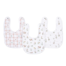 Aden + Anais Pack of 3 Essential Cotton Muslin Snap Bibs - Country Floral (23-19-342)