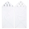 Aden + Anais Pack of 2 Essential Hooded Towel - Safari Babes